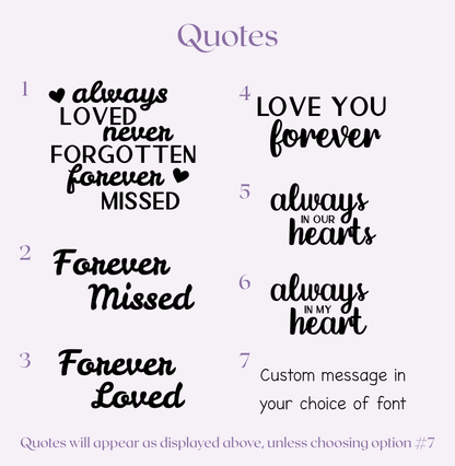 Pet Memorial Glitter Bottle