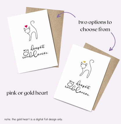 Choose between a pink heart or a gold foil heart (note: the gold foil is a digital design only)