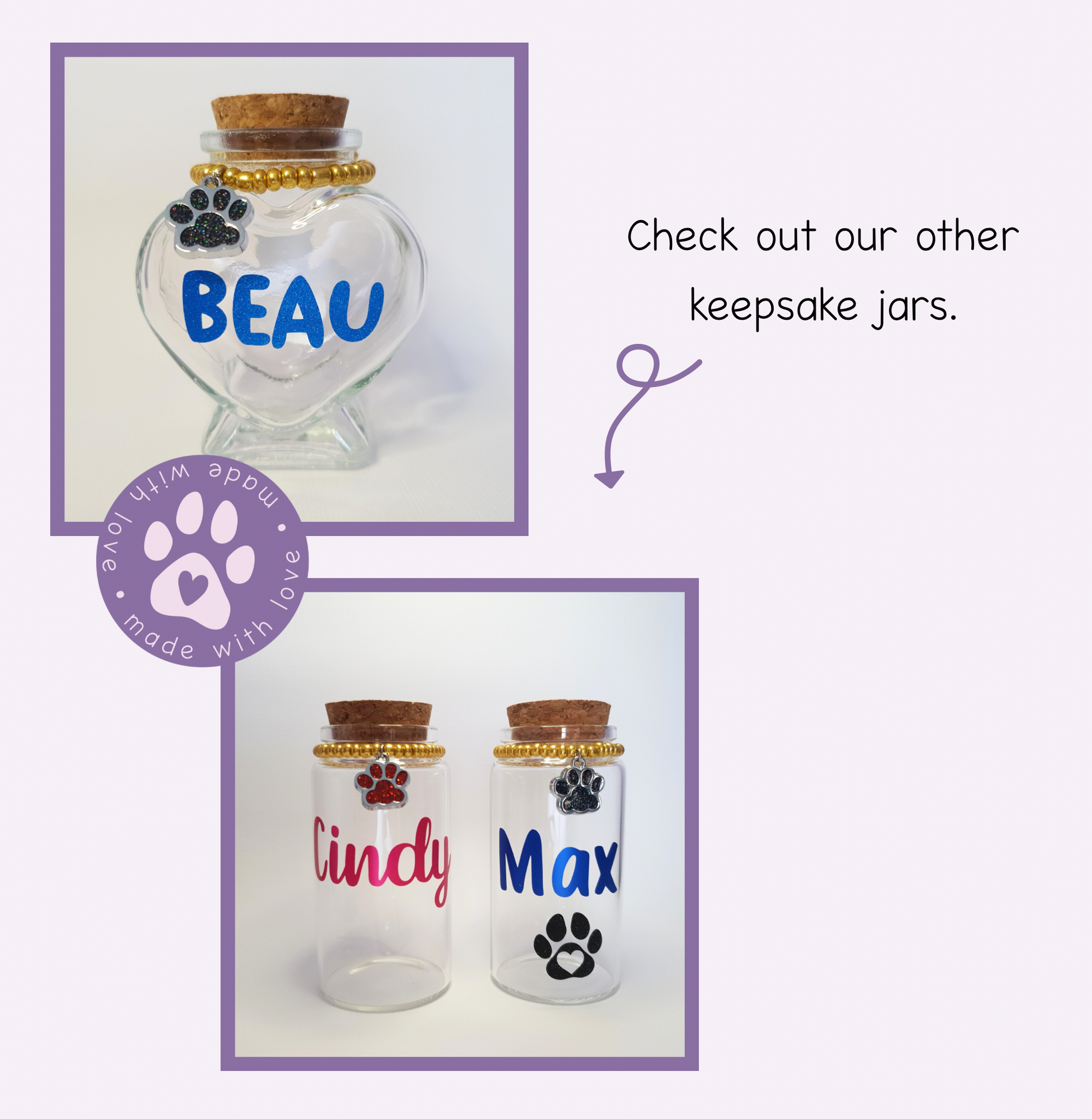 Check out our other keepsake bottles by visiting the Keepsakes section on our website.