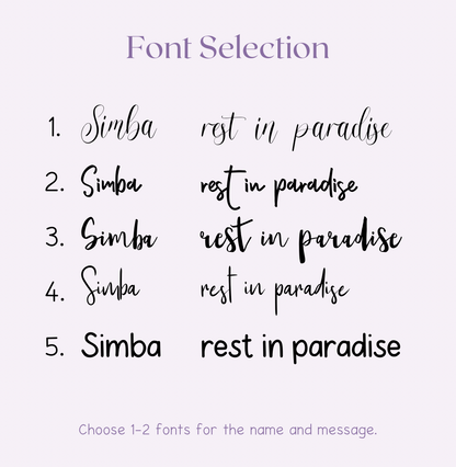 Pet Memorial Bookmark