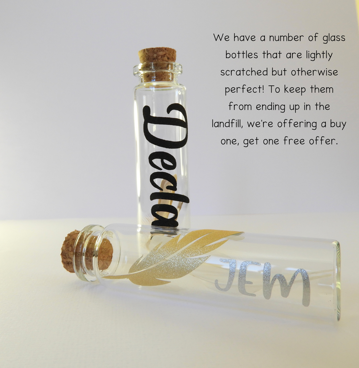 2 for 1 sale | Imperfect Pet Memorial Keepsake Bottles